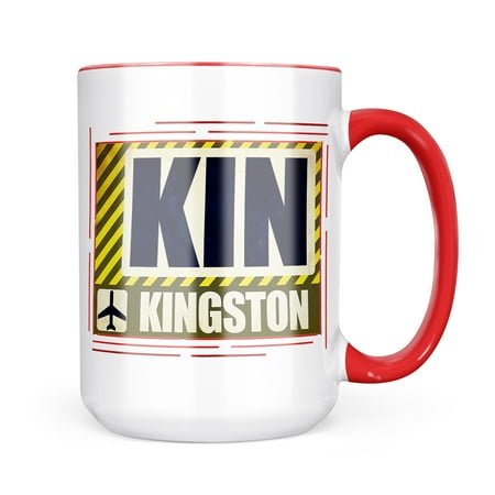 

Neonblond Airportcode KIN Kingston Mug gift for Coffee Tea lovers