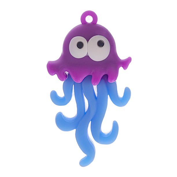 Pecera flotante decoraciones peces artificiales suave para peces acuario pulpo modelo de pulpo jinwen Decoraciones de peceras