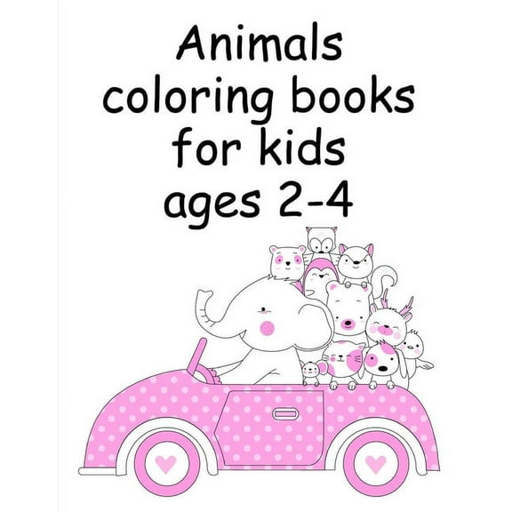 Desert Animals: Animals coloring books for kids ages 2-4 : Funny, Beautiful and Stress Relieving Unique Design for Baby, kids learning (Series #8) (Paperback)
