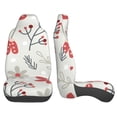 thumbnail image 4 of XMXT 2Pcs Car Seat Cover Decor Protector, Cartoon Floral Hollyhock Fruit Prints Front Seat Covers for Cars SUVs, Universal Fit, 4 of 9