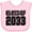 AD-Pink, variant on Class of 2033 Boys or Girls Baby Bib
