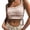 Khaki, variant on Women Solid Square Neck Tanks Spaghetti Strap Sleeveless Casual Tops Ribbed Drawstring Outdoor Camisole Style Tanks