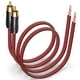 thumbnail image 1 of RCA a cable de altavoz de alambre desnudo 3 pies 2PCS 14AWG, 1 of 2