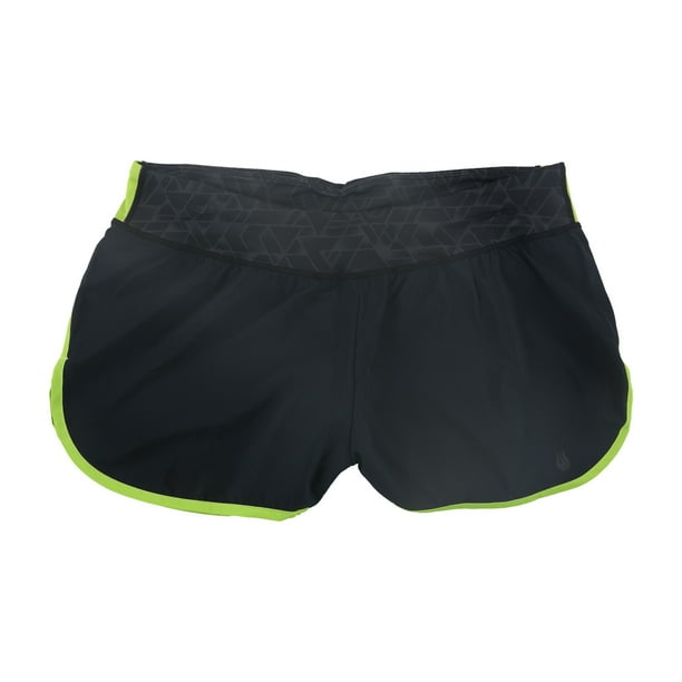 SOLFIRE Peak Athletic Workout Shorts para mujer, negro, mediano