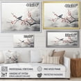 thumbnail image 4 of Designart "Sumi Bird Asian Painting X" Asian Floater Framed Canvas Art Print, 4 of 7