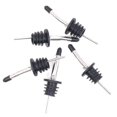 thumbnail image 4 of 15 Pcs Stainless Steel Liquor Bottle Speed Pourers Tapered Spout With Rubber Dust Caps Perfect Compatible With Pubs, Clubs, Restaurants, Bars, Coffee, 4 of 5