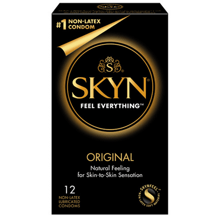 LifeStyles Skyn Original Lubricated Non Latex Condoms - 12 (Best Type Of Condom For First Time)