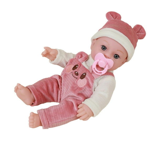 KOYPTL 12 Inch Real Baby Dolls Set for Toddlers 1-3,Newborn Girls Baby Doll Accessories Include Clothes and Pacifiers,Educational Toy Birthday Christmas Gift for Kids Boys Girls 3 4 5