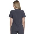 thumbnail image 5 of Dickies EDS Essentials Medical Scrubs Top for Women V-Neck Plus Size DK735, 2XL, Pewter, 5 of 8