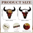 thumbnail image 3 of Western Bull Head Wall Decoration, Rustic Metal Wall-mounted Bull Head Sculpture, Cowboy-themed Home Wall Accent, Decorative Western Wall Hanging, Single Bull Head, Durable Metal Wall Art, 3 of 5