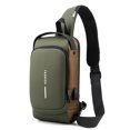 thumbnail image 1 of Bolso bandolera multifuncional de un solo hombro, bloqueo con contraseña, puerto de carga USB impermeable, bolso de pecho, 1 of 5