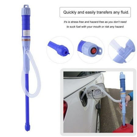 Handheld Pump Battery Operated Liquid Transfer Pump Car Water Gas Transfer Tools Petrol Fuel Portable Car Siphon Hose Outdoor Car Auto Vehicle (Best Gas Siphon Pump)