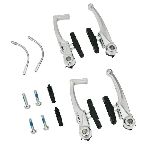 TEKTRO C310 V-Brake Linear Pull Brake Set Long Arms 110mm , Silver #MH2788