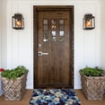 thumbnail image 6 of Balery Abstract Blue Squares Doormat, Durable Flannel Fabric, Waterproof Stain and Fade Resistant, Low Profile,Indoor Outdoor Door Mats, Easy Clean Patio Entrance Mat, 16x24in, 6 of 9