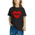 thumbnail image 4 of Zpanxa Chemises Filles T-Shirt à Imprimé d'Halloween Col Rond Manches Courtes Haut Mode en Coton 4 Ans, 4 of 4