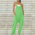 R438 Mint Lime Green Juniors Loose Fit Coveralls Spandex Coveralls