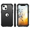 thumbnail image 2 of Dteck Case for Apple iPhone 13 mini 5.4-inch,Shockproof Rubber Case 3-Layer Protection Armor Hybrid Hard Phone Back Cover for iPhone 13 mini,Black, 2 of 6