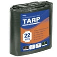 thumbnail image 2 of Multi Purpose Waterproof Tarp 12' x 16'  Heavy Duty Green UV Resistant Rip and Tear Proof Tarpaulin, 2 of 15