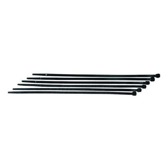 AUDIOP CT8BUV 8" Black Cable Ties - 100 Pack