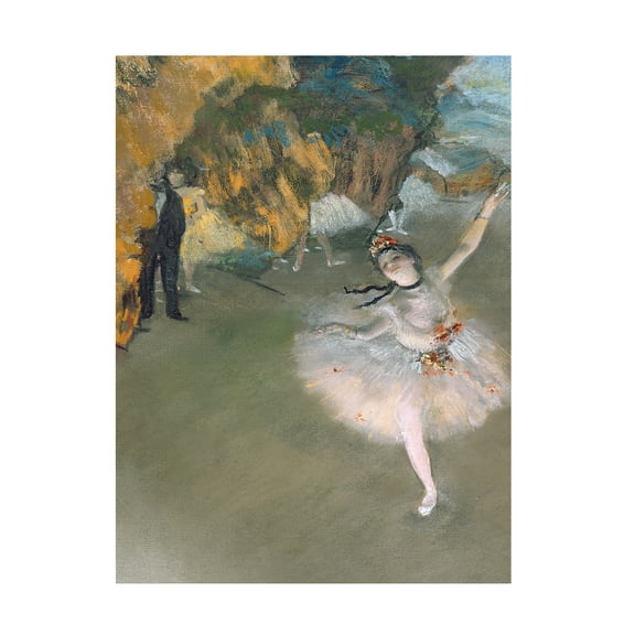 Trademark Fine Art Edgar Degas The Star 1876 Canvas Wall Art - 35x47
