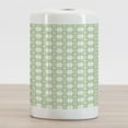 thumbnail image 2 of Abstract Ceramic Toothbrush Holder, Daisy Chamomile Petals Textured Striped Background Picnic Kitchen Spring Image, Decorative Versatile Countertop for Bathroom, 4.5" X 2.7", Mint Green, by Ambesonne, 2 of 4