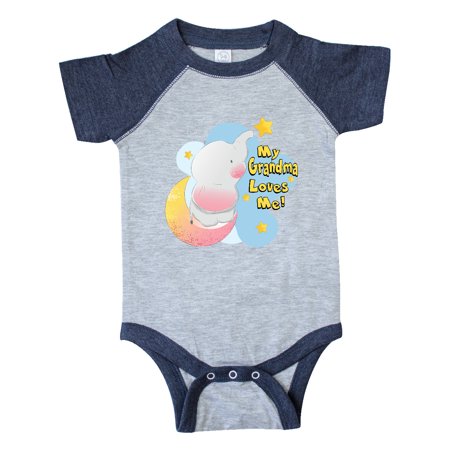 

Inktastic My Grandma Loves Me Gift Baby Boy or Baby Girl Bodysuit