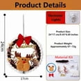 thumbnail image 6 of Christmas Wreath Kit, DIY Christmas Wreath, Christmas Craft Kit for Making Homemade Holiday Decorations, Includes Glue and Festive Ornaments for Gifts, 6 of 6