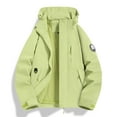 thumbnail image 2 of Kukoosong Women's Waterproof Rain Jacket with Hood Outdoor Winter Warm Windbreaker Raincoat, 2 of 3