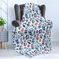 thumbnail image 4 of Diamond Soft Flannel Fleece Throw Blanket, Small Larges Watercolor Style Shaded Diamond Crystal Stones Wealth Bridal Theme, Cozy Plush for Indoor and Outdoor Use, 50" x 70", Multicolor, by Ambesonne, 4 of 5