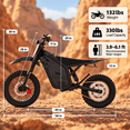 thumbnail image 5 of AMYET 4000W Electric Dirt Bike Ages 16+, 45 MPH, 48V 23Ah, UL 2272, 5 of 8