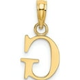 thumbnail image 4 of 14K Yellow Gold Polished Block Letter G Initial Pendant Made In United States k6423g, 4 of 5