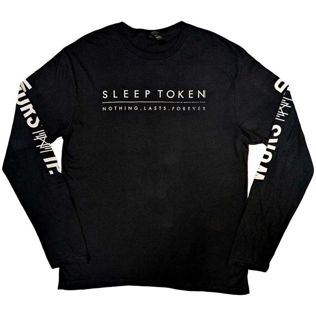 Sleep Token - Camiseta Worship Estampado de Mangas de Algodón de Manga Larga para Adultos Unisex (Negro)
