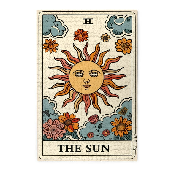 1000 PCS The Sun Wooden Jigsaw Puzzles 1000 Pieces,Creative Activity Hobbies For Adults,Enjoy The Puzzle Solving Process,Great For Relaxation And Display For Puzzle Enthusiast