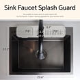 thumbnail image 2 of Gray Kitchen Faucet Splash Guard - （narrow version） 3 in 1 Splash Guard with 5° Ramp - Protects Sinks from Splashing, Ideal for Kitchens, Bathrooms and RVs, 2 of 6