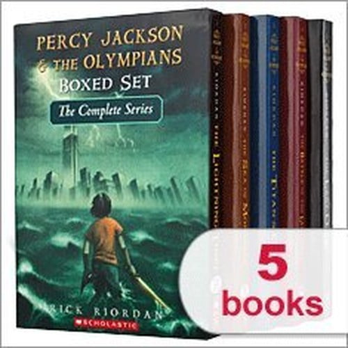 Pre-Owned Percy Jackson & The Olympians Boxed Set The Complete Series 1-5: The Last Olympian, The Battle of the Labyrinth, The Titan's Curse, The Sea of Monsters, The Lightning Thief (Percy Paperback