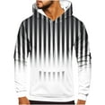 thumbnail image 1 of Rbaofujie Chandails en Molleton pour Hommes Mode Décontractée Col Rond Poches Dégradé Imprimé Chandail Manches Longues Hauts Chandail à Capuche Tendance Chandails à Capuchon, 1 of 5
