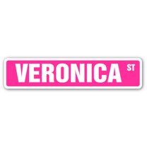 VERONICA Street Sign Childrens Name Room Sign | Indoor/Outdoor |  36" Wide