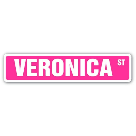 VERONICA Street Sign Childrens Name Room Sign | Indoor/Outdoor |  36" Wide