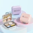 thumbnail image 4 of TNOBHG Organizer Box Compact Weekly Box with 7 Compartments Lock Design Weekly Case, 4 of 8