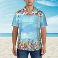 thumbnail image 4 of Goofa Sea and Fish Hawaiian Shirt for Men, Unisex Summer Beach Casual Short Sleeve Button Down Shirts,Aloha Tropical Floral print shirt-Large, 4 of 9
