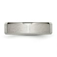 thumbnail image 3 of Chisel Titanium Brushed Center 6mm Beveled Edge Band, 3 of 7