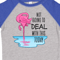 thumbnail image 4 of Inktastic Not Going to Deal with This Today- Sleeping Flamingo Boys or Girls Toddler T-Shirt, 4 of 5