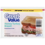 Great Value: Honey Turkey Breast, 16 Oz