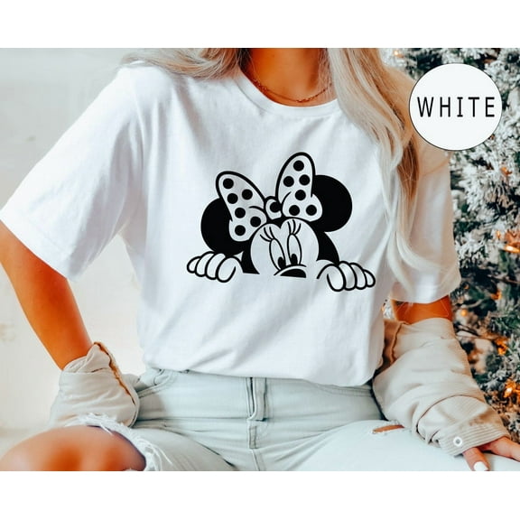 Disney Peeking Minnie Shirt, Disney Family Vacation Shirt, Disney Worldshirt Tees, S-5Xl Shirt
