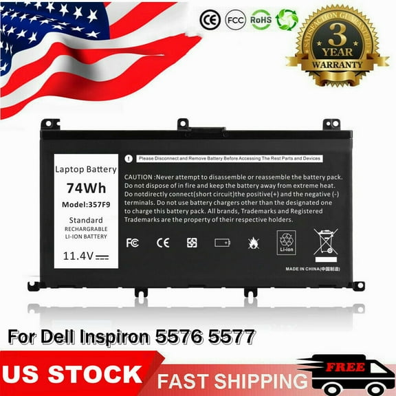 357F9 Battery for Dell Inspiron 15 5000 7000 Series 7559 7557 7567 7566 74Wh