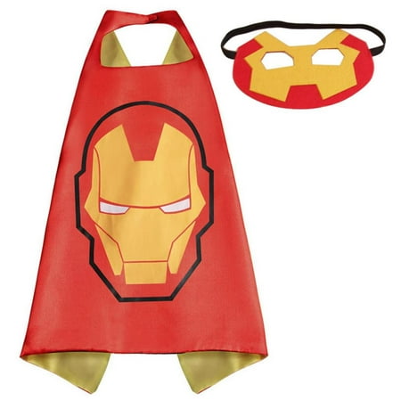 Marvel Comics Costume - Ironman Logo Cape and Mask with Gift Box by Superheroes