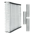 thumbnail image 1 of KFFKFF 20 x 25 x 4 Furnace Filter, MERV 13 HVAC Ac Filters,12-Month Electrostatic Pleated Air Conditioner Filters, 4-Pack (Actual Size: 20.47 x 25.20 x 3.98 Inch), 1 of 9
