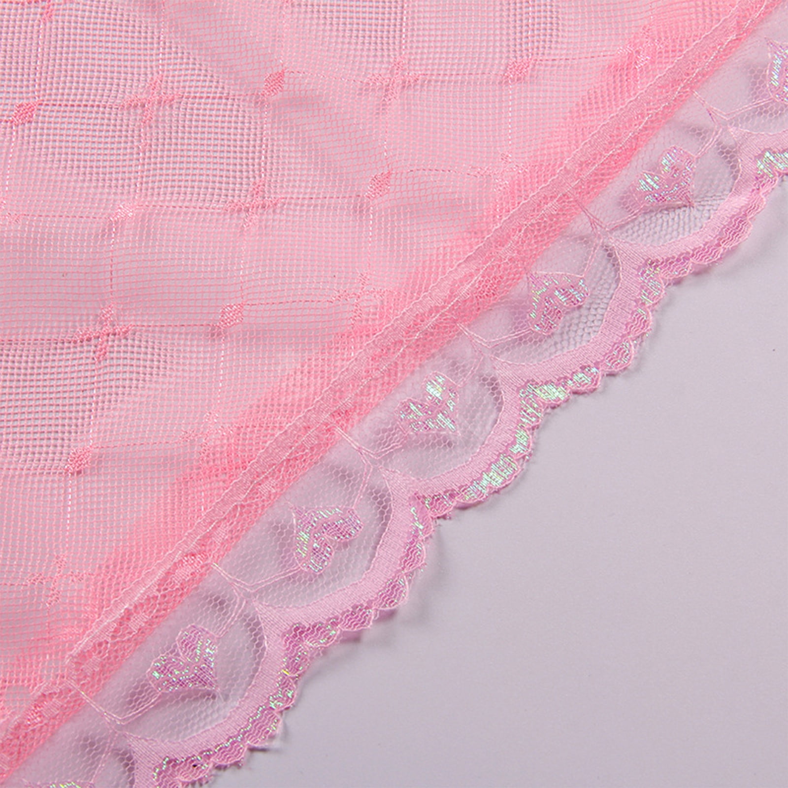 PureCasa Mosquito Net Bed Canopy for Girls, Round Hoop Sheer Bed Canopies for Kid Room Bedroom, Dome Mosquito Netting Tent Twin Size, Side Opening, Dreamy Home Decor, 61"x83"x79", 1PC, Pink