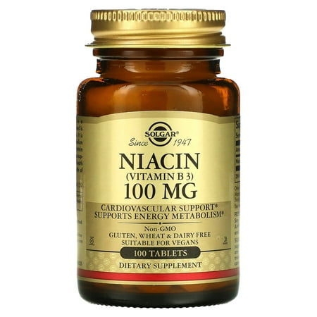 Niacin Vitamin B3 100 mg - 100 Tablets