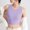 Purple, variant on TMOYZQ Women's Crop Tank Tops Seamless Ribbed High Neck Sports Bra with Padded Yoga Tank Tops Fitness Workout Running Crop Tops